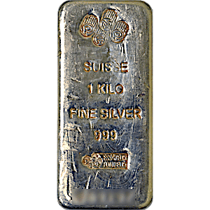 1 Kilogram PAMP Swiss Silver Bullion Bar (Pre-Owned in Good Condition)