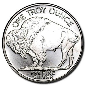 1 oz Buffalo Silver Bullion Round