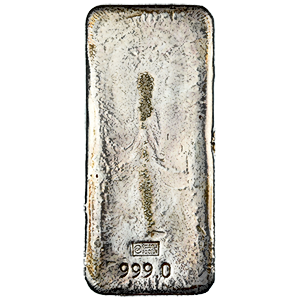 1 Kilogram Valcambi Swiss Vintage Silver Bullion Bar
