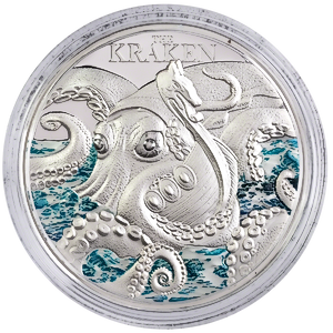 2023 2 oz Niue Kraken Silver Coin