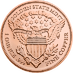 1 AVDP oz Saint Gaudens Copper Round thumbnail