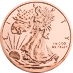 1 AVDP oz Walking Liberty Copper Round thumbnail