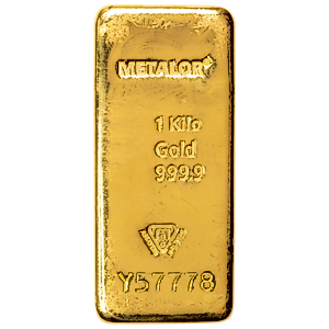 1 Kilogram Metalor Swiss Gold Bullion Bar