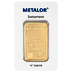 100 Gram Metalor Swiss Gold Bullion Bar thumbnail