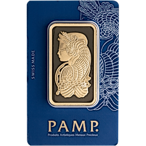 100 Gram PAMP Swiss Gold Bullion Bar
