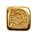 1 oz Perth Mint Cast Gold Bullion Bar - JG Square Button Design thumbnail