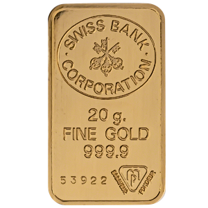 20 Gram Valcambi Swiss Gold Bullion Bar (Pre-Owned, Good Condition)
