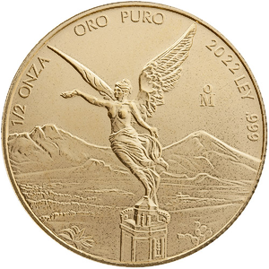 2022 1/2 oz Mexican Gold Libertad Bullion Coin