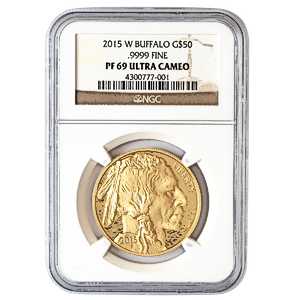 2015 1 oz American Gold Buffalo Proof Coin - Graded PF 69 by NGC