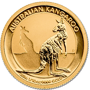 2016 1/10 oz Australian Gold Kangaroo Nugget Bullion Coin