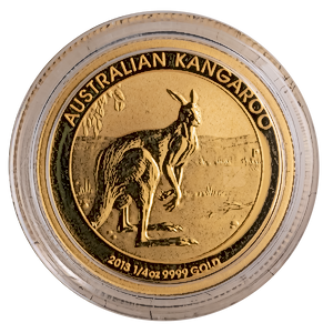 2013 1/4 oz Australian Gold Kangaroo Nugget Bullion Coin