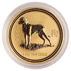 2006 1 oz Australian Lunar Series - Year of the Dog Gold Bullion Coin