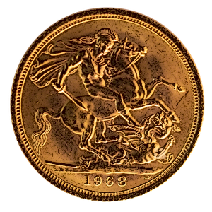 7.32 Gram Gold British Gold Sovereign Bullion Coin (Various Years)