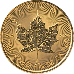 2020 1/2 oz Canadian Gold Maple Leaf Bullion Coin