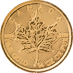 2020 1/4 oz Canadian Gold Maple Leaf Bullion Coin thumbnail