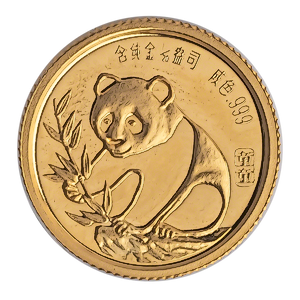 1987 1/20 oz Chinese Gold Panda Bullion Coin
