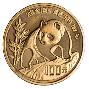 1990 1 oz Chinese Gold Panda Bullion Coin