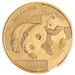 2008 1 oz Chinese Gold Panda Bullion Coin