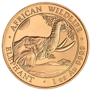 2023 1 oz Somalian Gold Elephant Bullion Coin
