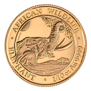 2023 1/10 oz Somalian Gold Elephant Bullion Coin