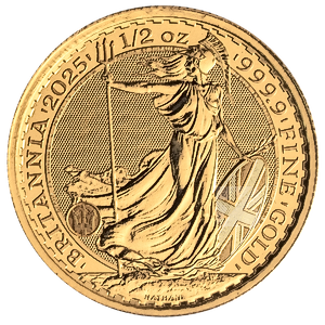 2025 1/2 oz United Kingdom Gold Britannia Bullion Coin