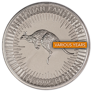1 oz Australian Platinum Kangaroo Bullion Coin (Various Years)