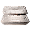 1000 oz +/- Good Delivery LBMA Silver Bars (Actual weight: 900 oz to 1100 oz)