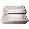 1,000 oz +/- Good Delivery LBMA Silver Bullion Bars (Actual weight: 900 oz to 1100 oz)