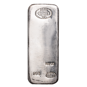 100 oz Asahi Silver Bullion Bar