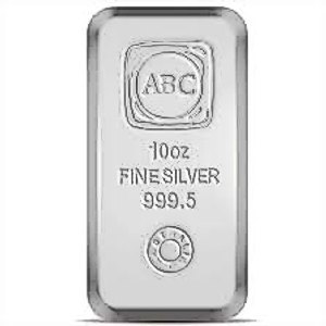10 oz ABC Bullion Silver Bullion Bar (Pre-Owned in Good Condition)