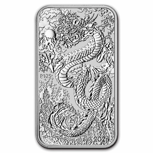 2024 1 oz Perth Mint Silver Dragon Bullion Bar