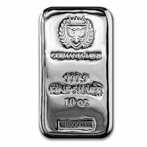 10 oz Germania Mint Silver Bullion Bar