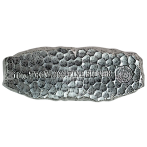 10 oz Scottsdale Mint Tombstone Series Silver Bullion Bar