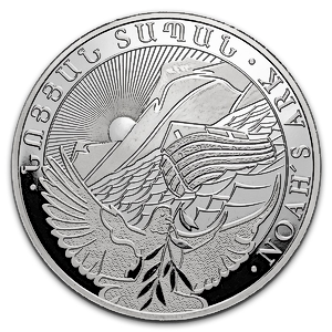 2025 10 oz Armenian Silver Noah's Ark Bullion Coin