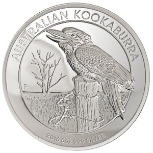 2016 5 oz Australian Kookaburra High-Relief Proof Silver Bullion Coin (Pre-Owned in Good Condition)
