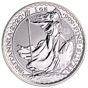 2020 1 oz United Kingdom Silver Britannia Bullion Coin