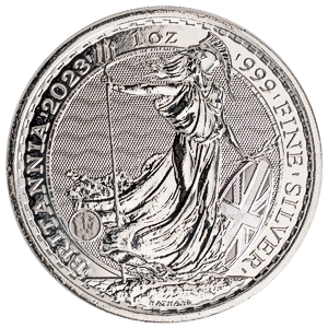 2023 1 oz United Kingdom Silver Britannia Bullion Coin - Queen Elizabeth II Effigy