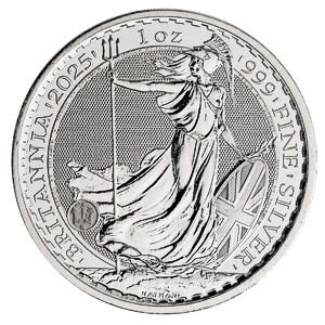 2025 1 oz United Kingdom Silver Britannia Bullion Coin