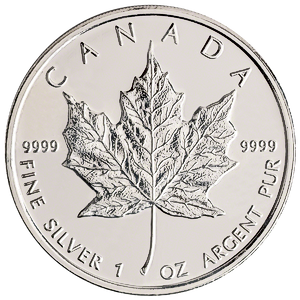 2009 1 oz Canadian Silver Maple Bullion Coin