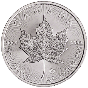 2023 1 oz Canadian Silver Maple Leaf Bullion Coin (BU)