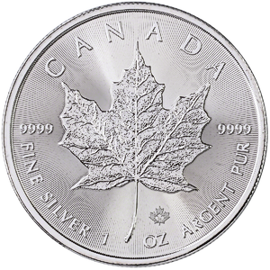 2024 1 oz Canadian Silver Maple Leaf Bullion Coin (BU)