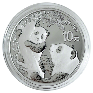 2021 30 Gram Chinese Silver Panda Bullion Coin