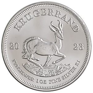 2023 1 oz South African Silver Krugerrand Bullion Coin (BU)