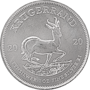 2020 1 oz South African Silver Krugerrand Bullion Coin
