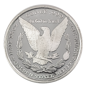 1/2 oz Morgan Silver Bullion Round