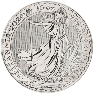 2024 10 oz United Kingdom Silver Britannia Bullion Coin